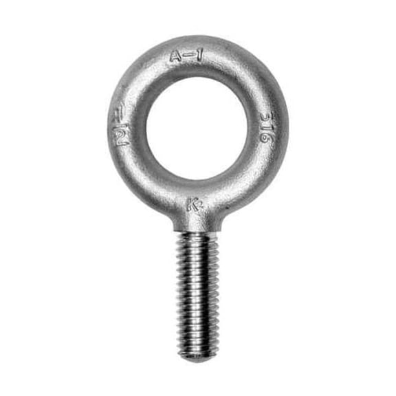 Ken Forging Machinery Eye Bolt, Shank D 3/8 in K2003-316SS