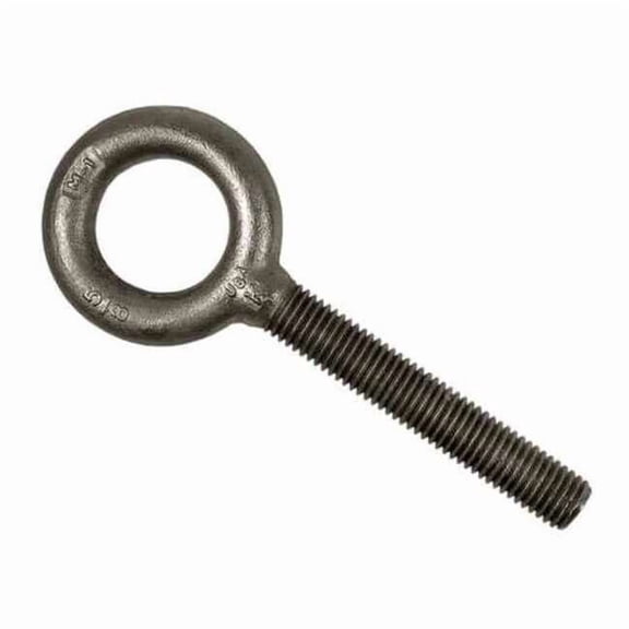 Eye Bolt Without Shoulder, 3/8"-16, 1-1/4 in Shank, 1 in ID, Steel, Galvanized K2003-HDG