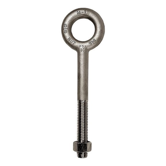 Ken Forging Machinery Eye Bolt, Shank D 5/16 in N2002-316SS-2-1/4