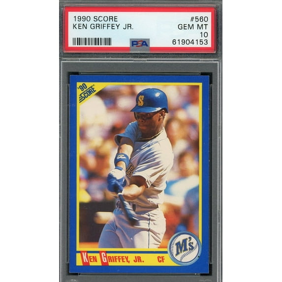 Ken Griffey Jr 1990 Score Baseball Card #560 Graded PSA 10