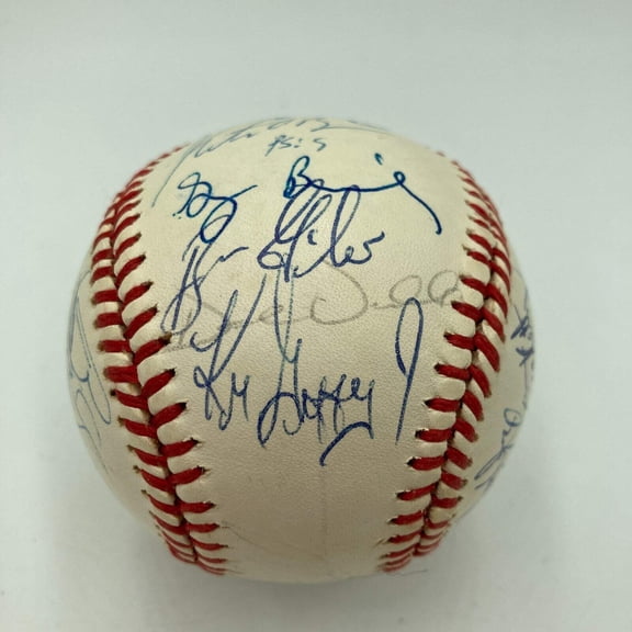 Ken Griffey Jr. 1990 Seattle Mariners Team Signed American League Baseball JSA