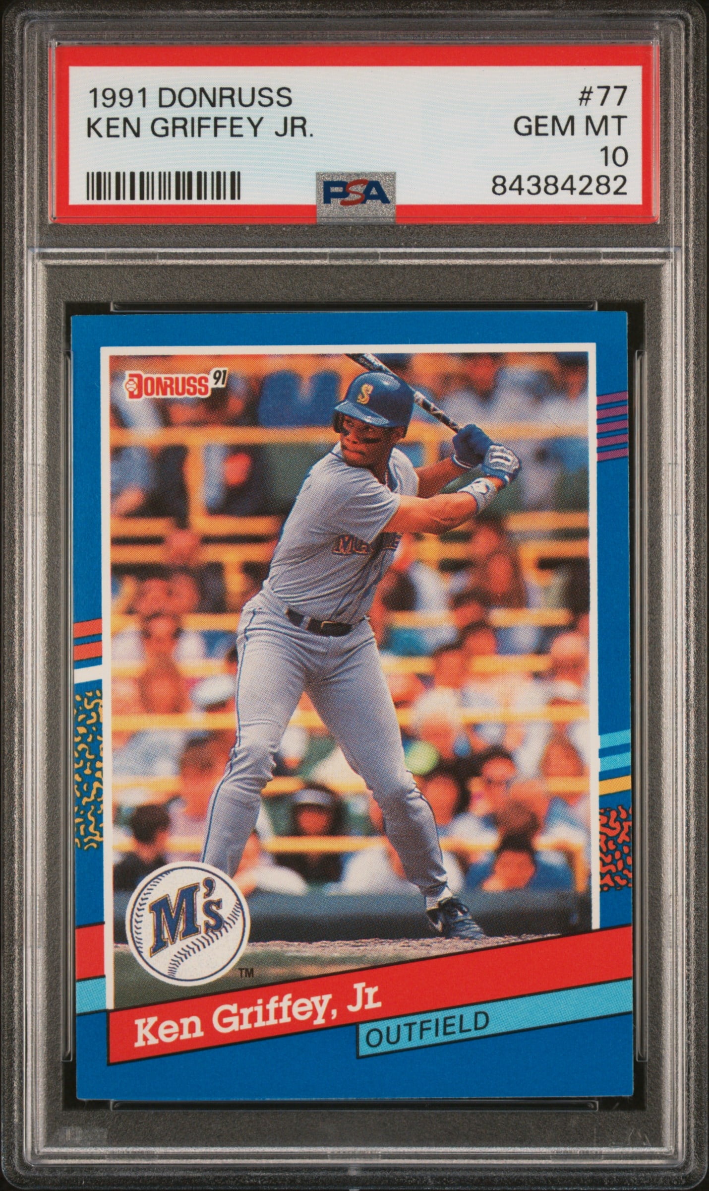 Ken Griffey Jr 1991 Donruss Baseball Card 77 Graded PSA 10