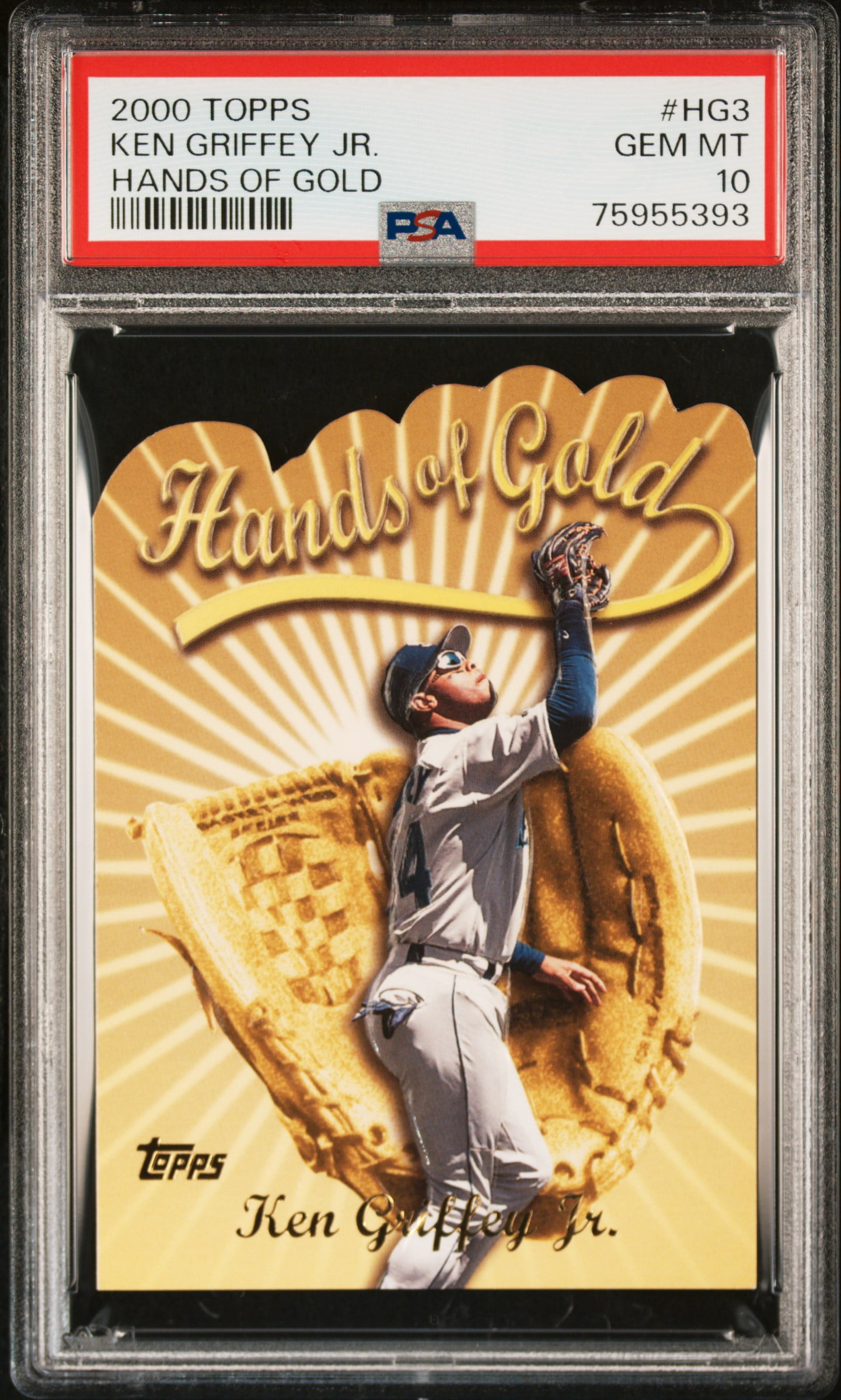 Ken Griffey Jr 2000 Topps Hands of Gold Baseball Card #HG3 Graded PSA 10 -  Walmart.com