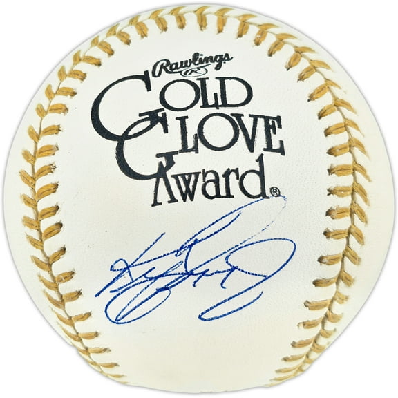 Ken Griffey Jr. Autographed Official Gold Glove Award Logo Baseball Seattle Mariners Beckett BAS Witness #3W342024