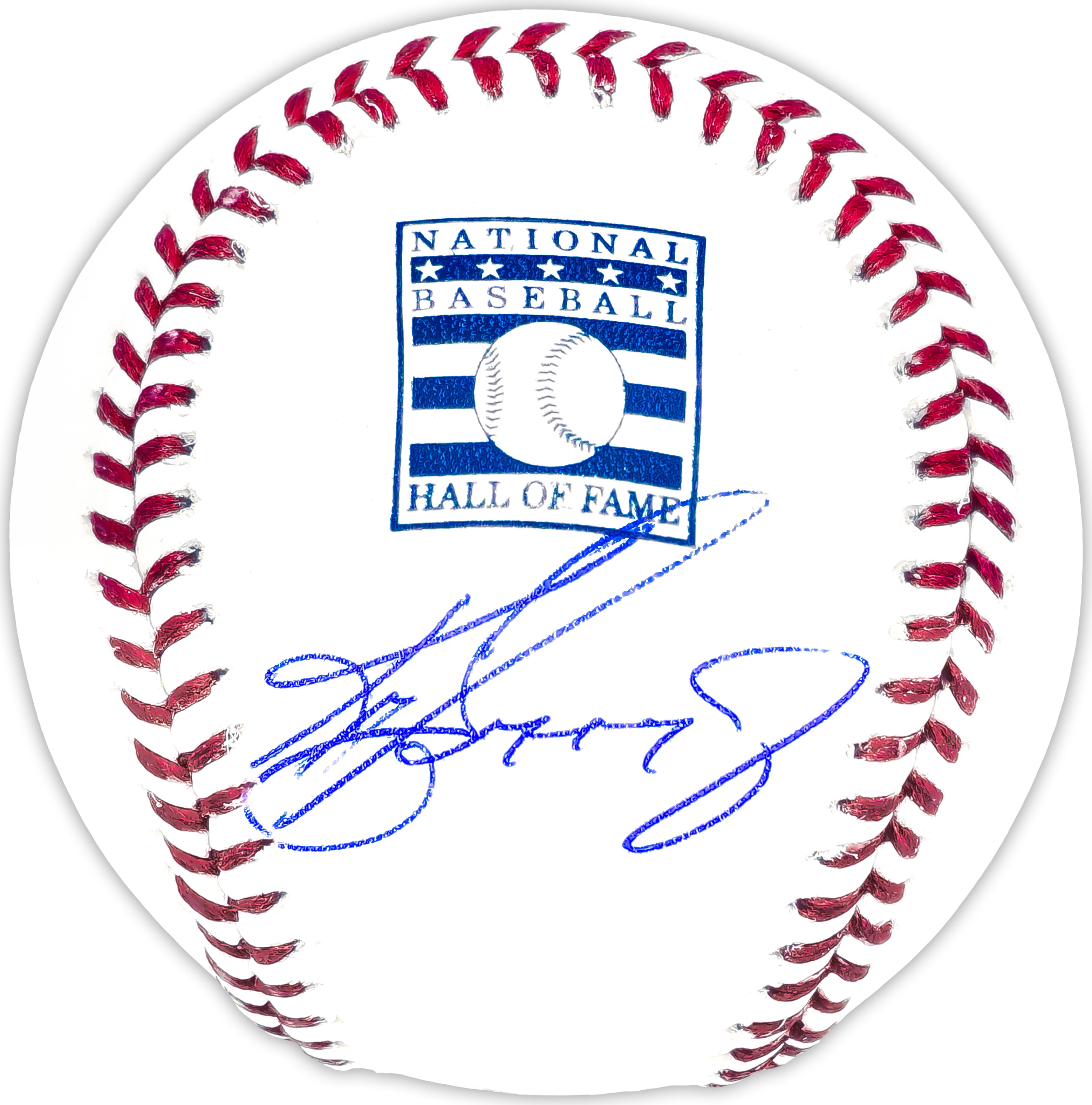Ken Griffey Jr. Autographed Official Hall of Fame HOF Logo Baseball