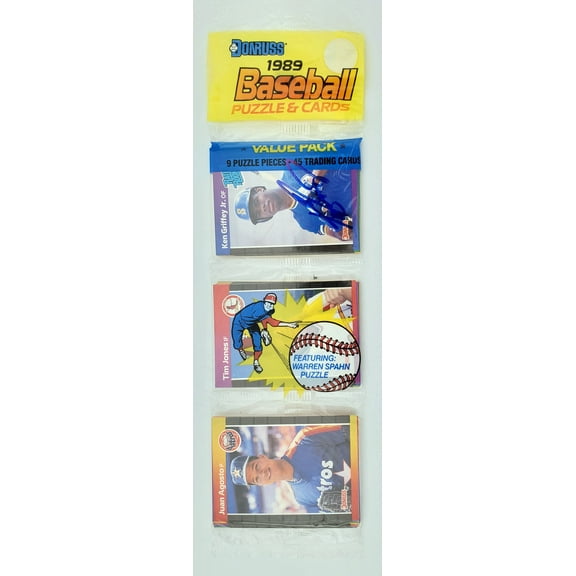 Ken Griffey Jr. Autographed Sealed 1989 Donruss Baseball Rack Pack Rookie Seattle Mariners Beckett BAS #BB79344