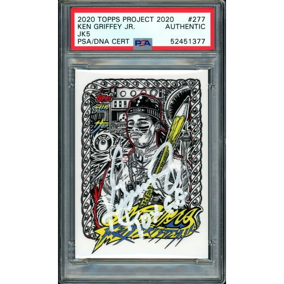 Ken Griffey Jr. Autographed Topps Project 2020 JK5 Card #277 Seattle Mariners "10x GG" #1/1 PSA/DNA #52451377