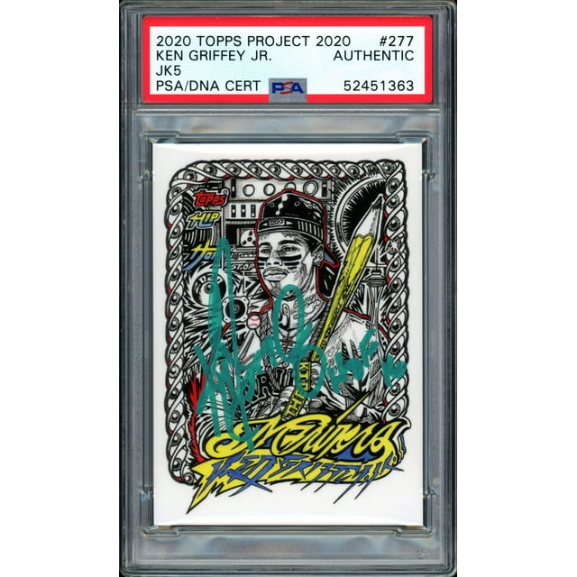 Ken Griffey Jr. Autographed Topps Project 2020 JK5 Card #277 Seattle Mariners "HOF 16" #1/1 PSA/DNA #52451363