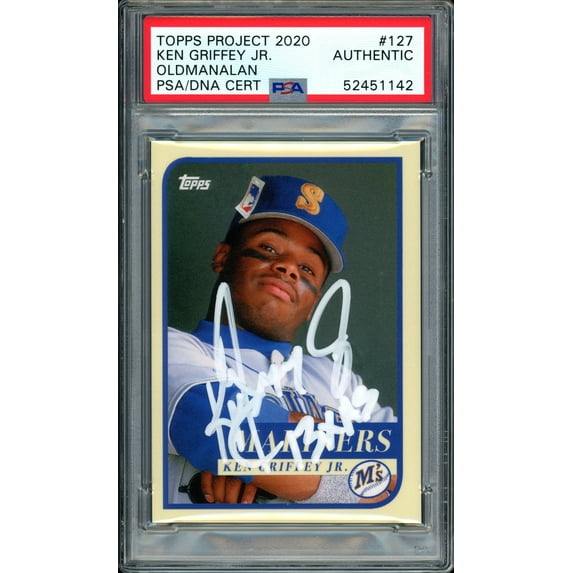 Ken Griffey Jr. Autographed Topps Project 2020 Oldmanalan Card #127 Seattle Mariners "13x AS" #1/1 PSA/DNA #52451142