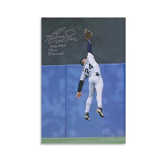 Ken Griffey Jr Canvas Poster Artworks Canvas Poster Room Aesthetic Wall Art Prints Home Modern Decor Gifts 20x30inch(50x75cm)