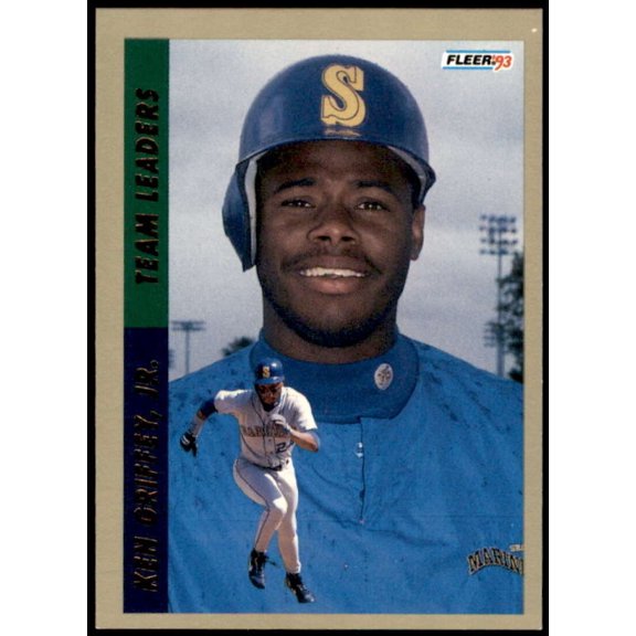 Ken Griffey Jr. Card 1993 Fleer Team Leaders #AL10