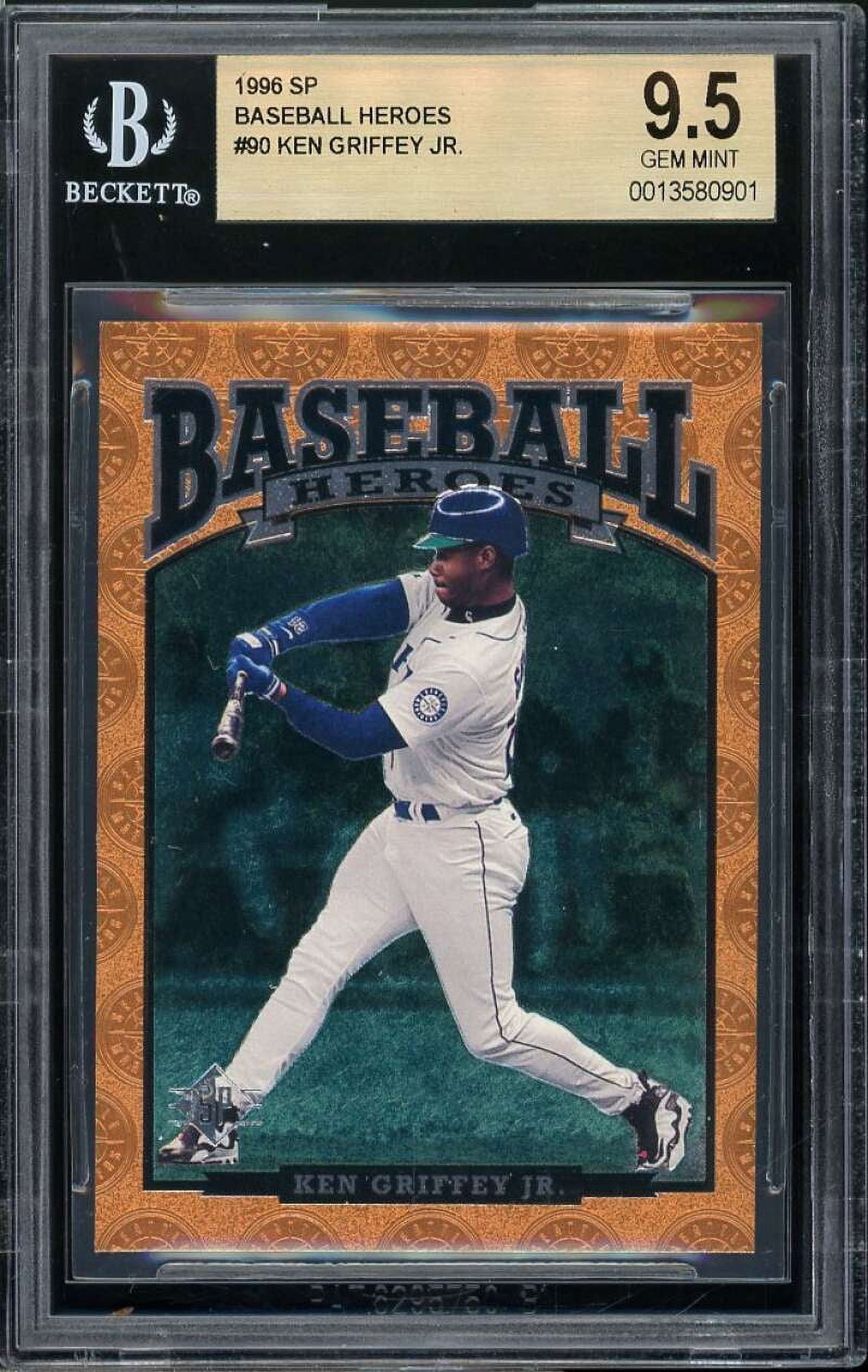 Ken Griffey Jr. Card 1996 SP Baseball Heroes 90 (pop 1) BGS 9.5