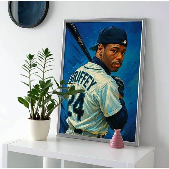 Ken Griffey Jr Painting Poster or Canvas Wall Art