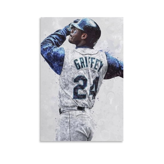 Ken Griffey Jr Poster Room Aesthetic Poster Print Art Wall Painting Canvas Posters Gifts Modern Bedroom Decor 20x30inch(50x75cm)