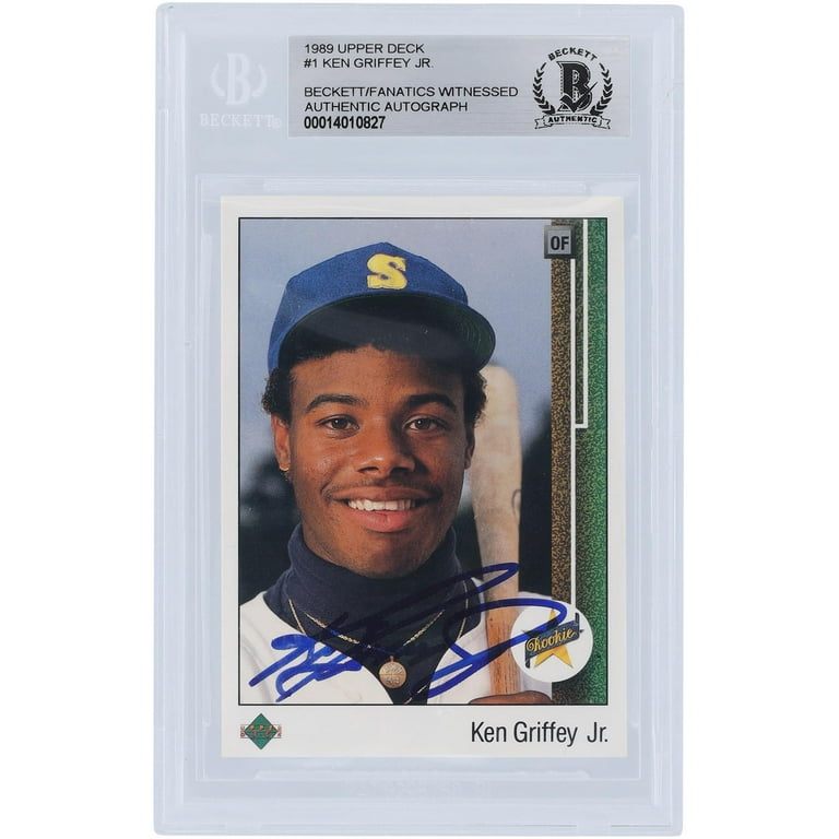 Ken Griffey Jr Seattle Mariners Autographed 1989 Upper Deck