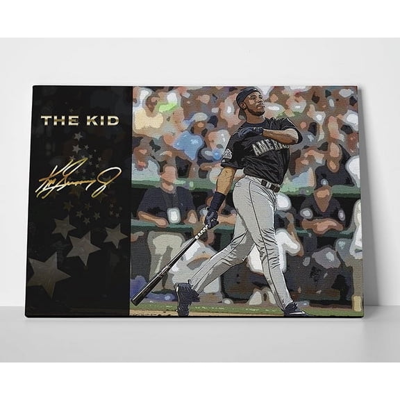 Ken Griffey Jr The Kid Poster or Wrapped Canvas