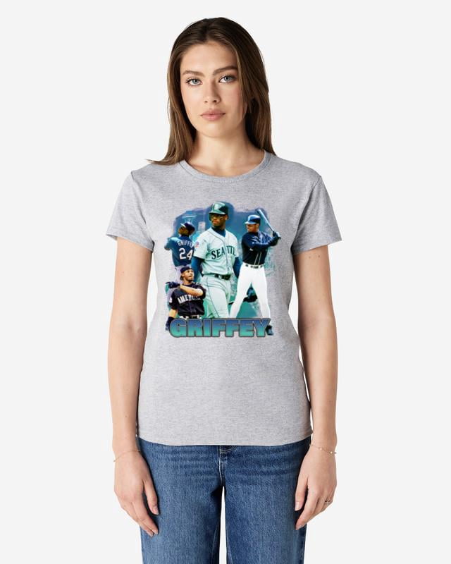 Ken Griffey Jr. Cincinnati Reds Cartoon Men's T-Shirt - 500 LEVEL Premium Tri-Blend