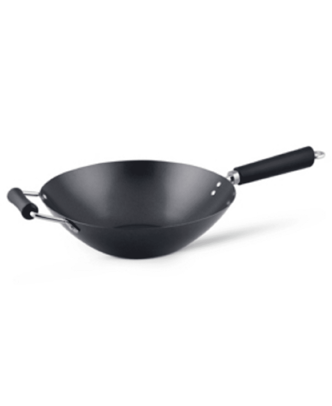 Ken Hom 12-Inch Non-Stick Carbon Steel Wok with Soft Touch Handle