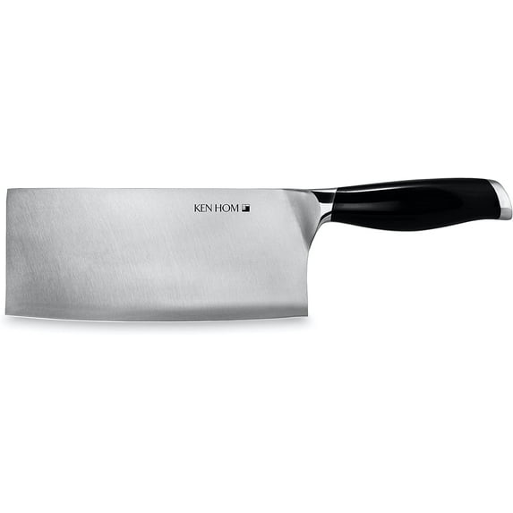Ken Hom Stainless Steel Chinese Cleaver Knife for Meat & Vegetables - Hand Wash 7"
