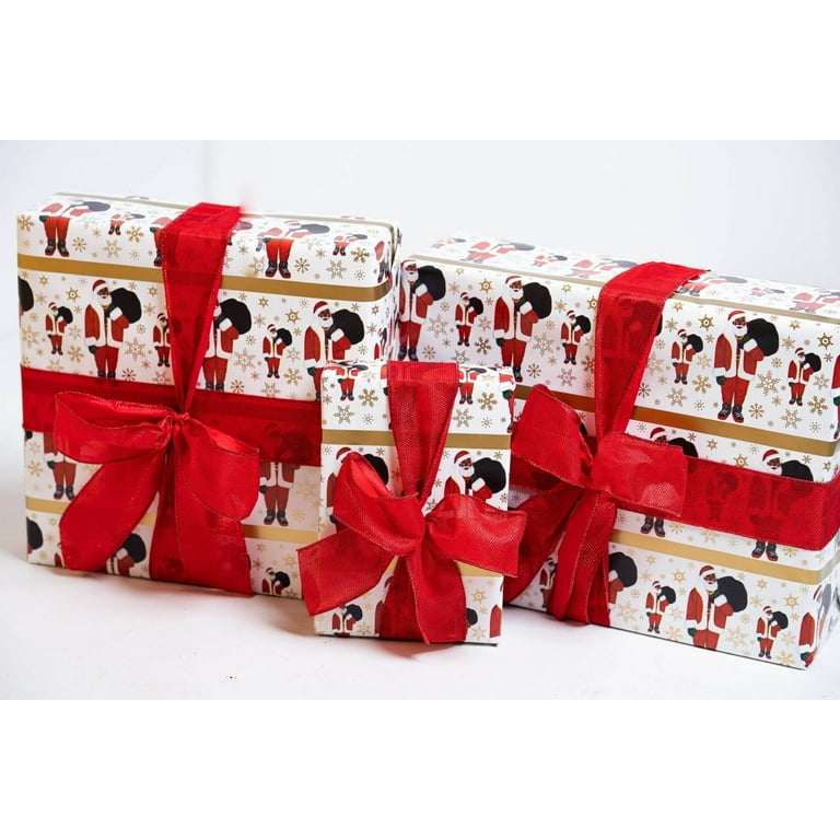 mAh Melanin Ken, The Black Santa - Remix Gift Wrap, Size: 1