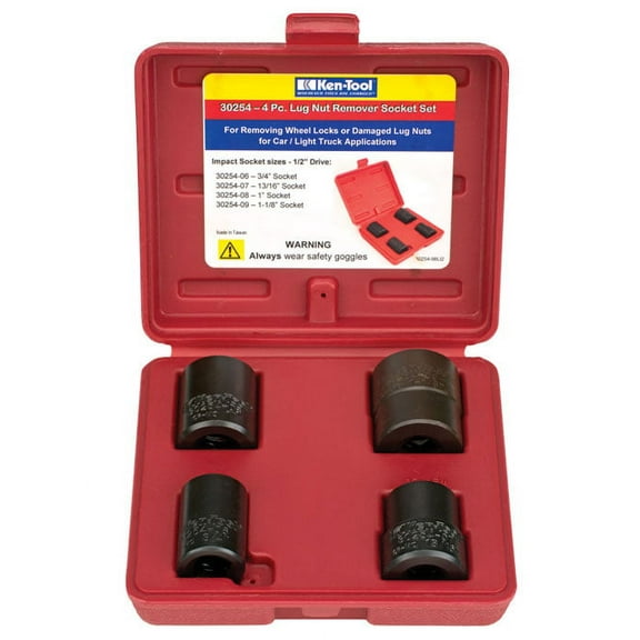 KEN TOOL 30254 4 PC LUG NUT REMOVAL SET