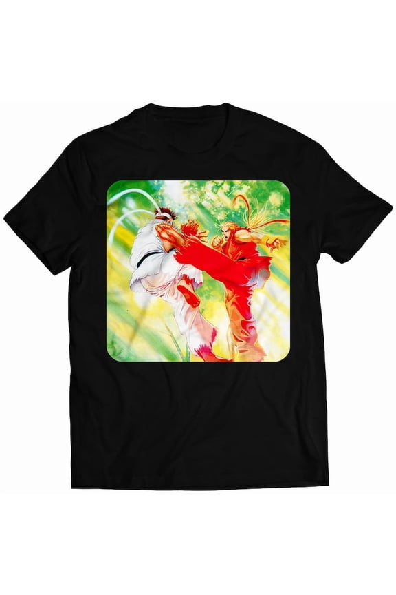 Ken VS Ryu Alpha Warrior Dreams Premium Unisex T-shirt (vectorized Design)