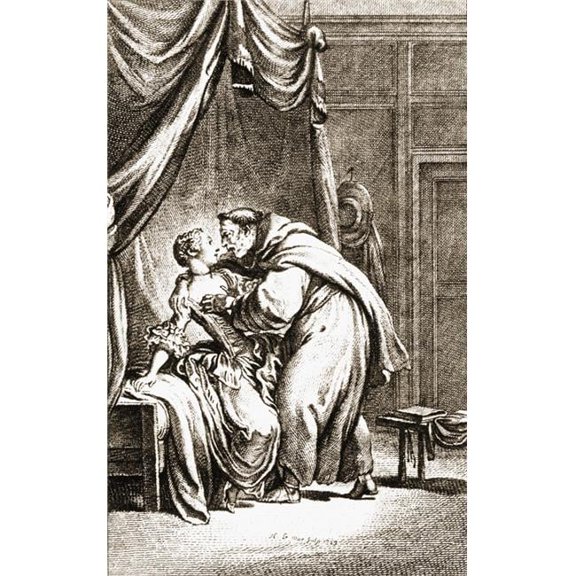 Ken Welsh & Design Pics 1021-1695 Priest Accosts Woman - 12 x 19
