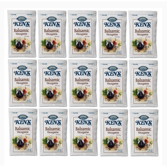 Ken's Balsamic Vinaigrette Salad Dressing | 1.5 oz. Packets | 15 Count