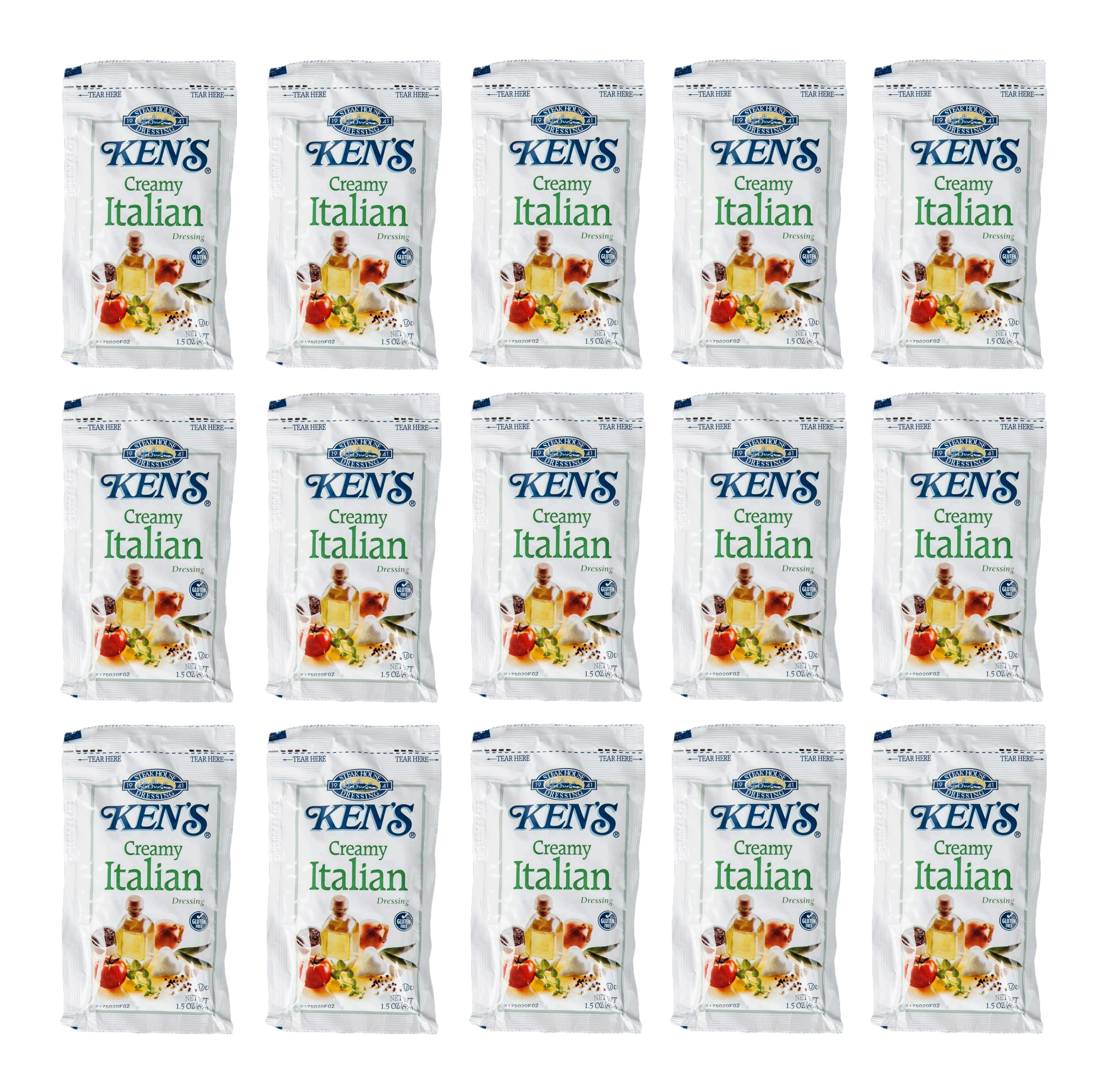 Bits n Things Creamy Italian Dressing, 1.5 oz Packets, Pack of 15, Single  Serve - Walmart.com