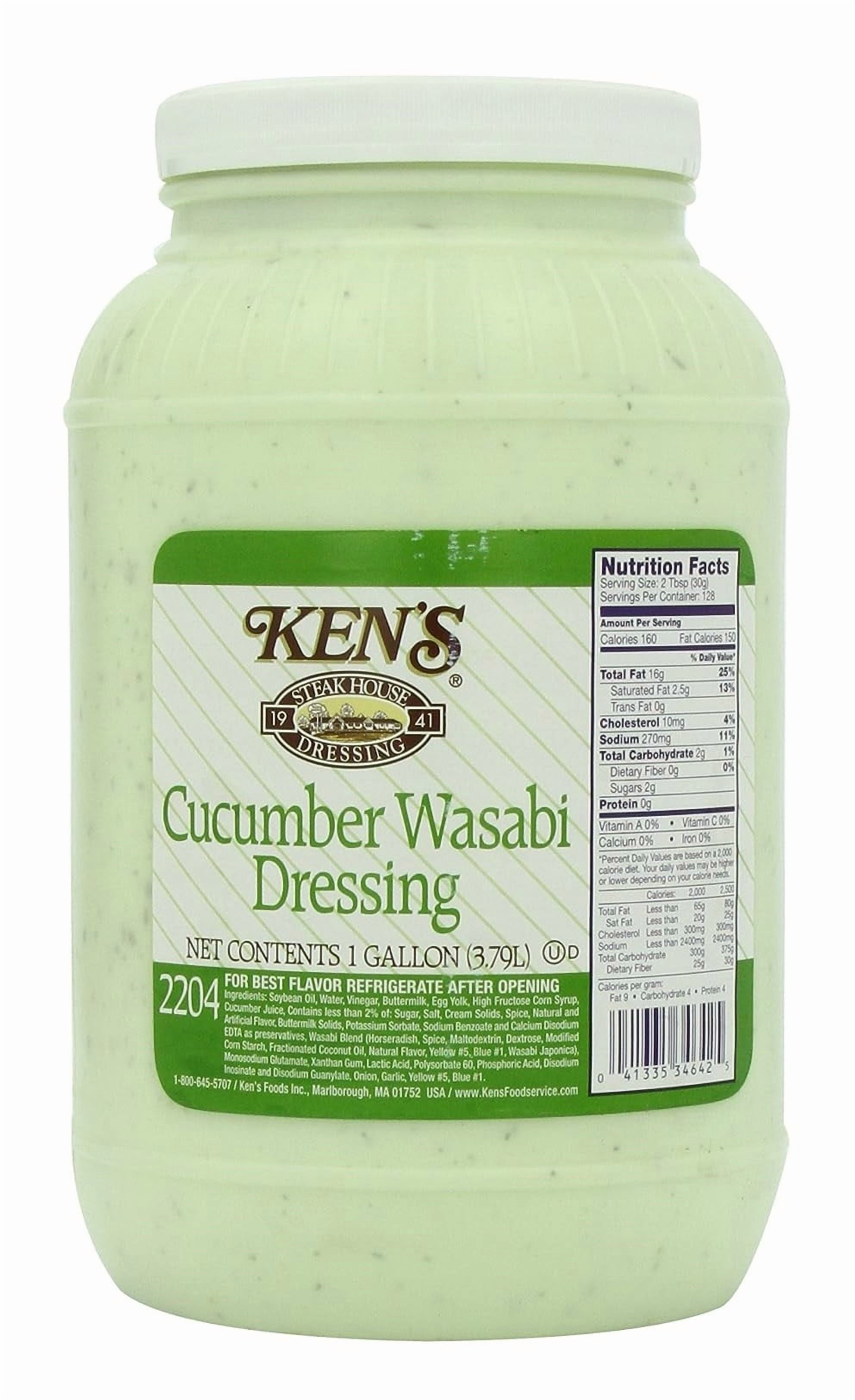 Ken's Steak House Cucumber Wasabi Dressing, Creamy Buttermilk