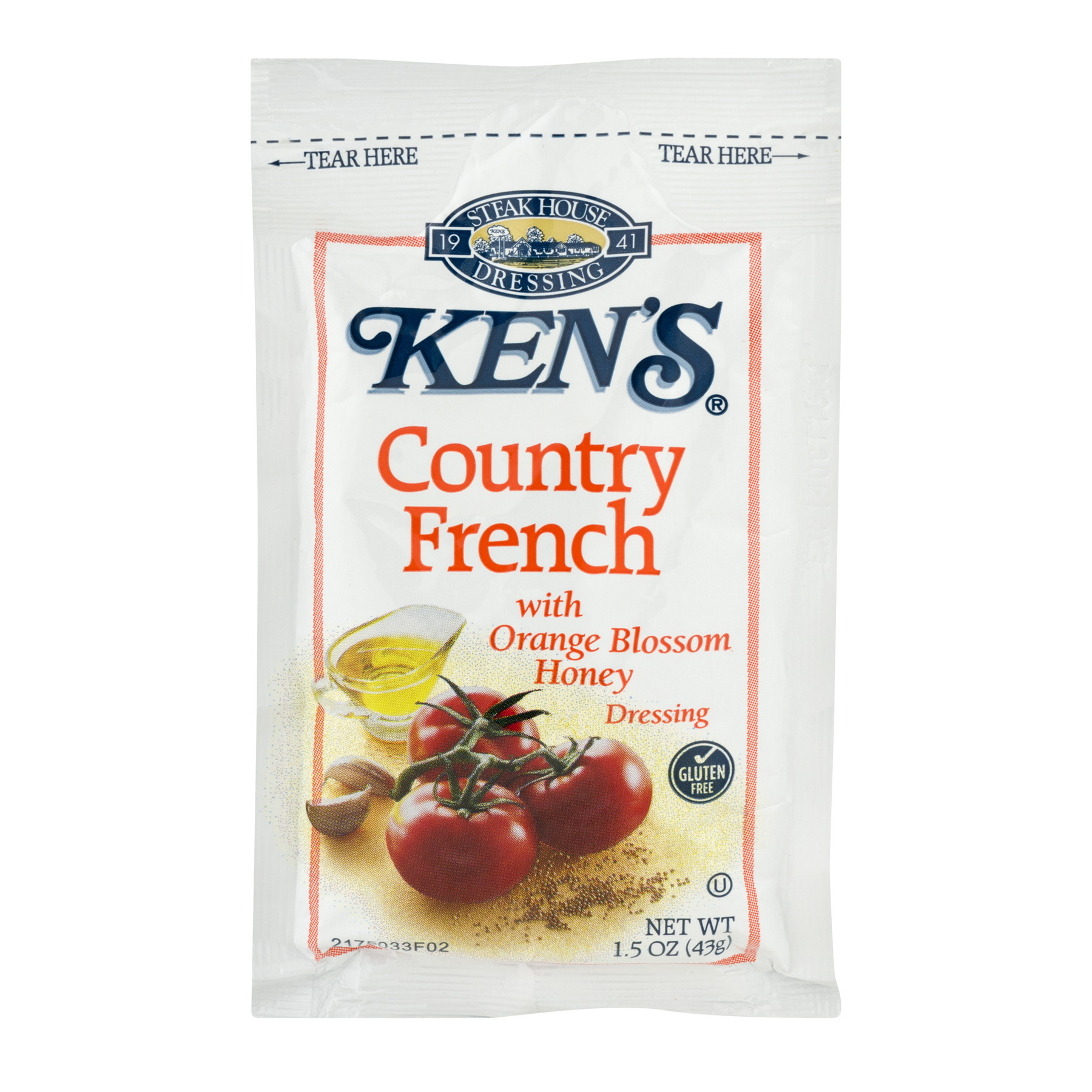 Ken's Dressing Country French With Orange Blossom Honey, 1.5 OZ