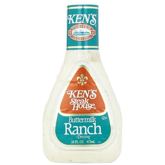 Ken's Red Ranch Ken's Foods Buttermilk Ranch Dressing, 16 oz ( Pack of 2 ) - Walmart.com
