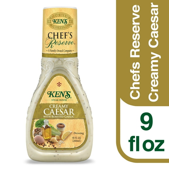 Ken's Steak House Chef's Reserve Creamy Caesar with Roasted Garlic Dressing 9 fl oz