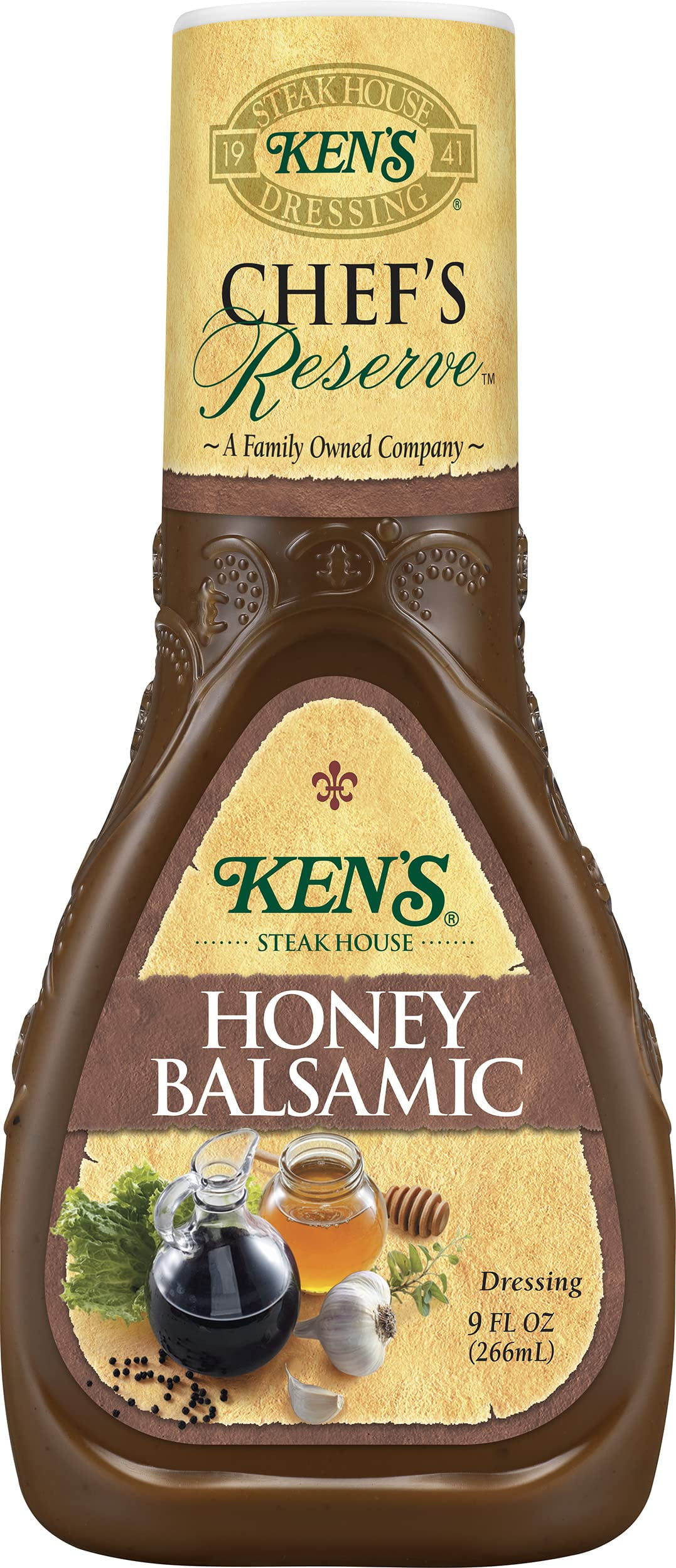 Ken,S Steak House Chef,S Reserve Honey Balsamic Dressing (9 Fl Oz (Pack