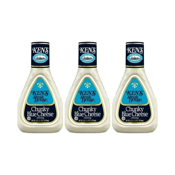 Ken's Steak House Chunky Blue Cheese Dressing (Pack of 3)