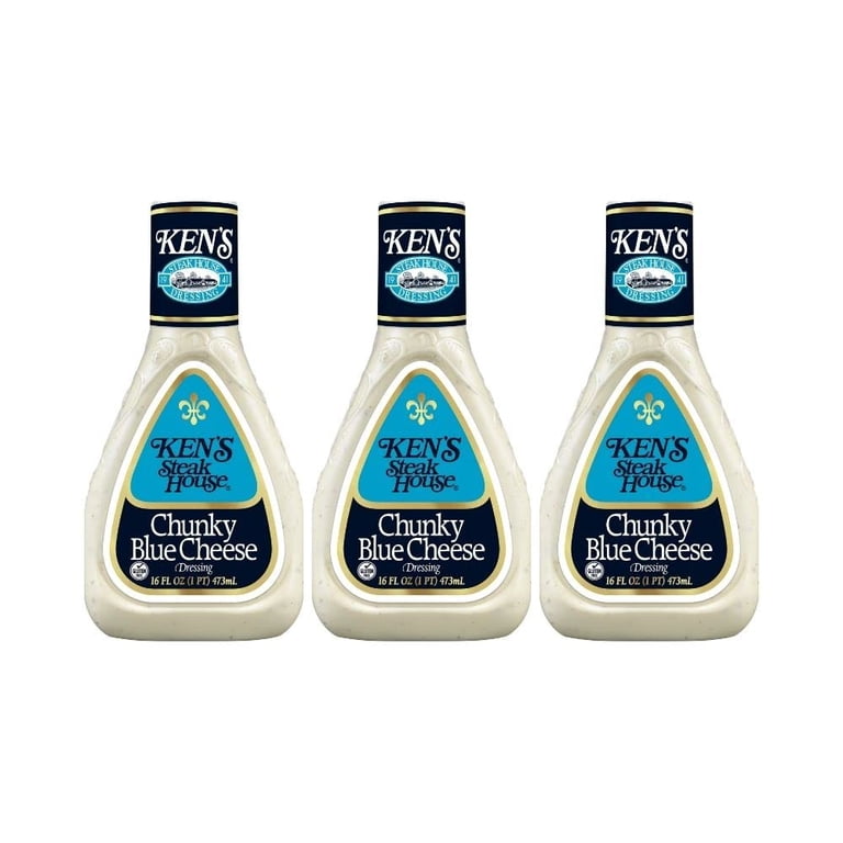 ken's chunky blue cheese dressing Ken's Steak House Chunky Blue Cheese Dressing (Pack of 3)