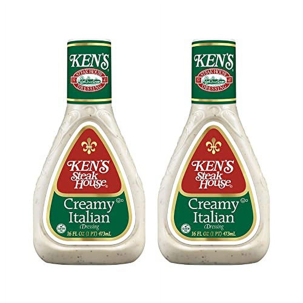 Ken's Steak House Creamy Italian Dressing,16 Fl Oz (Pack of 2