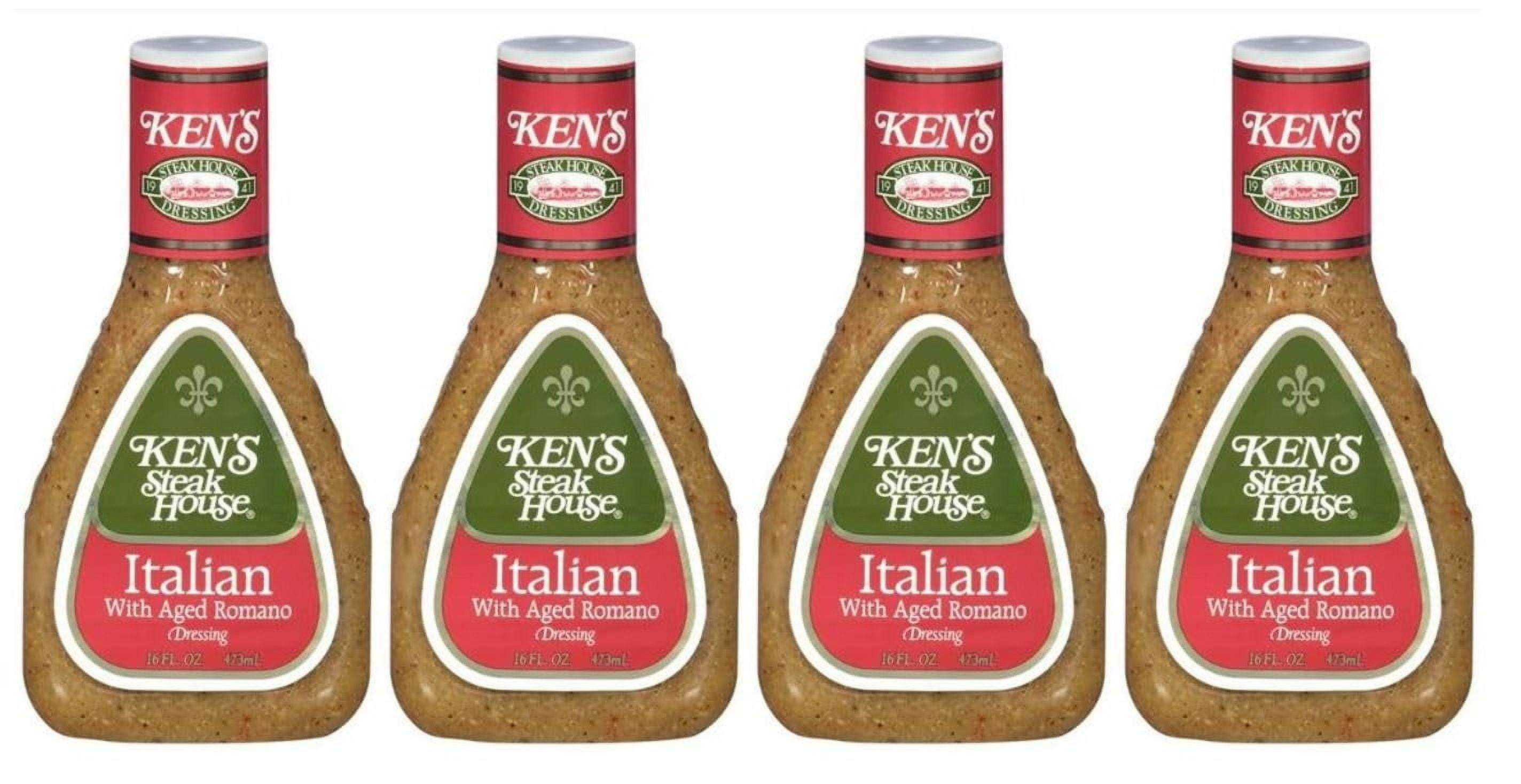 Ken's Steak House Italian Dressing with Aged Romano Cheese Salad ...