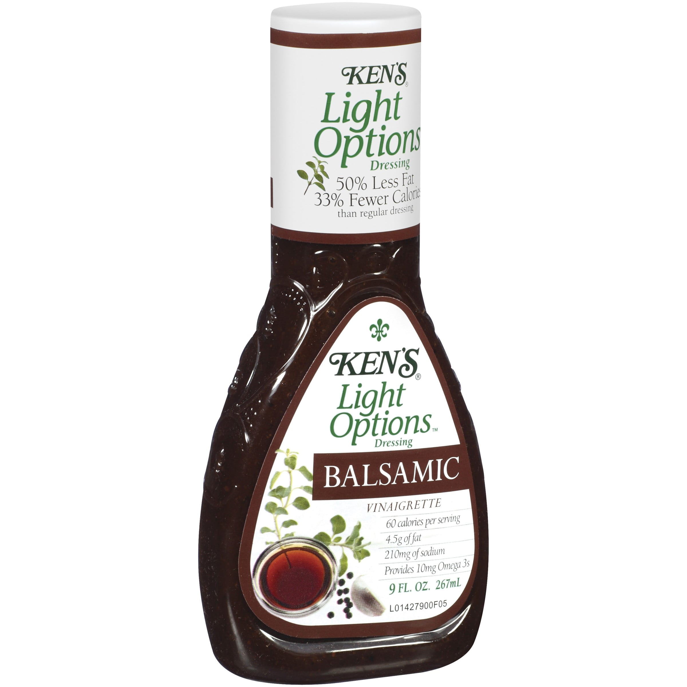 Ken's Steak House Light Dressing, Balsamic Vingaigrette, 9 Oz