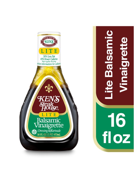 Steak House® Lite Balsamic Vinaigrette Salad Dressing & Marinade 16 fl oz