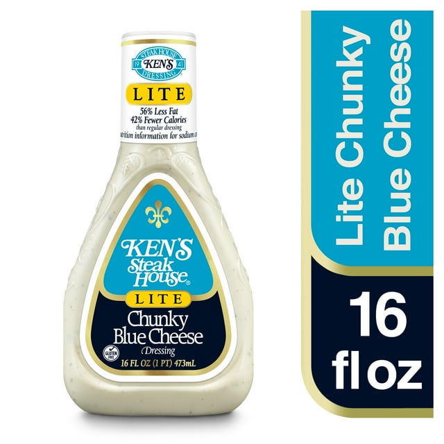Ken's Steak House Lite Chunky Blue Cheese Dressing 16 fl oz