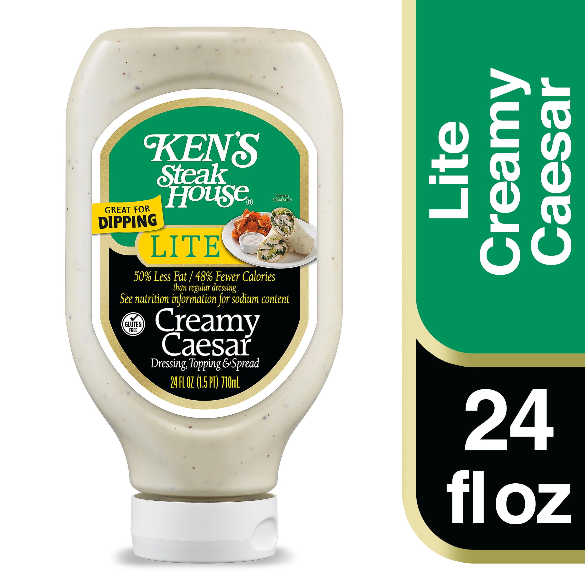 Ken's Steak House Lite Creamy Caesar Dressing 24 fl oz