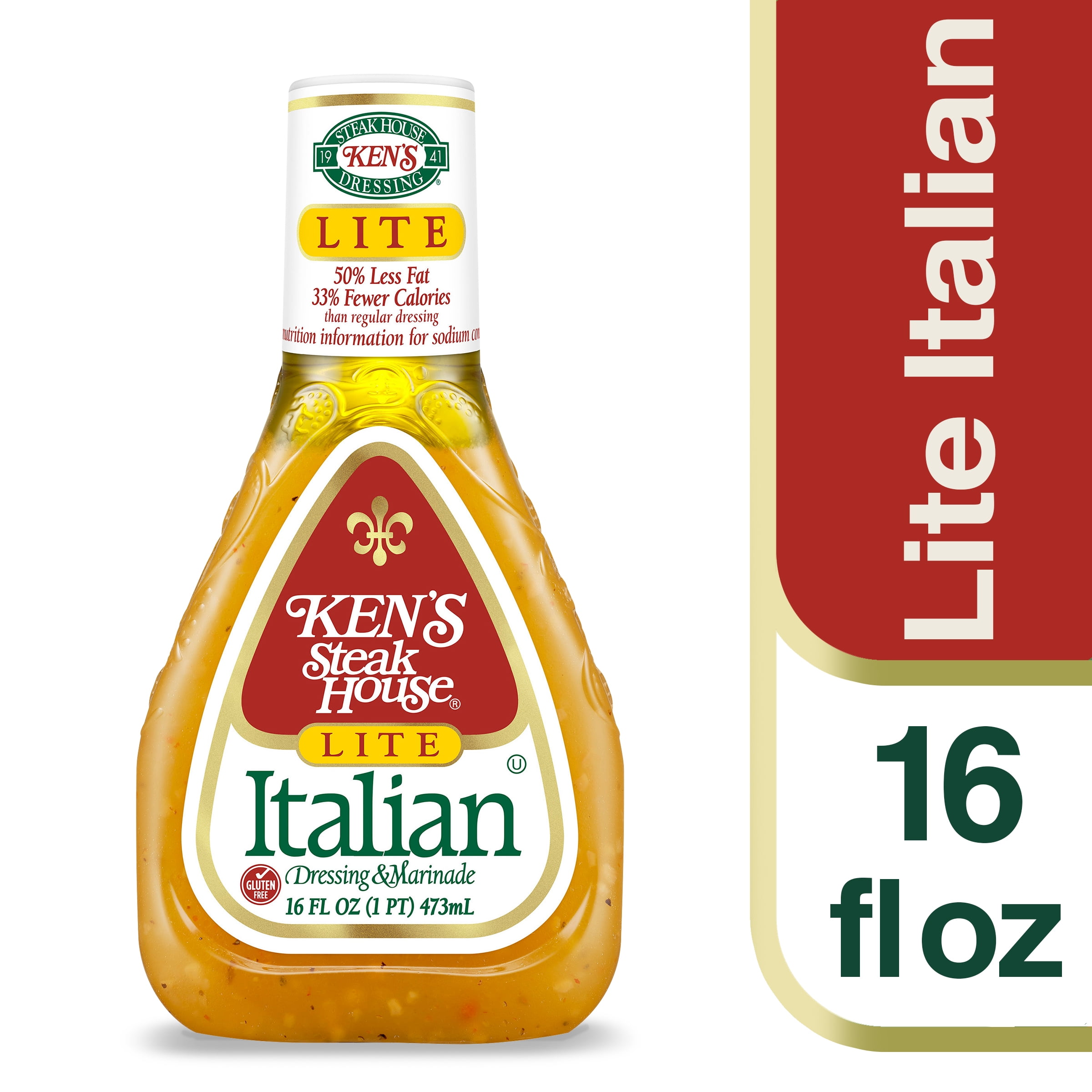 Ken's Steak House Dressing & Marinade, Lite, Italian - 16 fl oz Ken's Steak House Dressing & Marinade, Lite, Italian - 16 fl oz