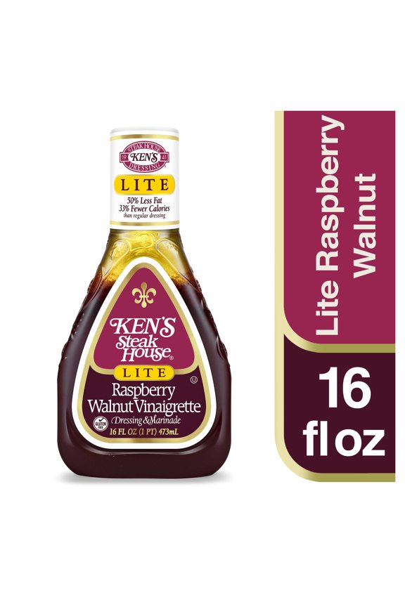 ® Lite Raspberry Walnut Vinaigrette Salad Dressing & Marinade 16 fl oz