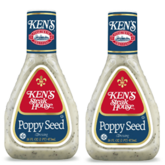 Ken's Steak House Poppy Seed Dressing 16 fl oz - Pack of 2