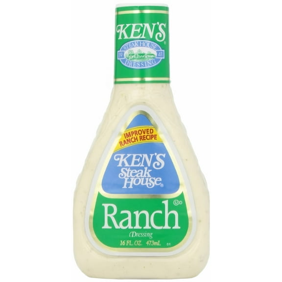 Ken's Steak House Ranch Salad Dressing - 16 Floz (Pack of 8)