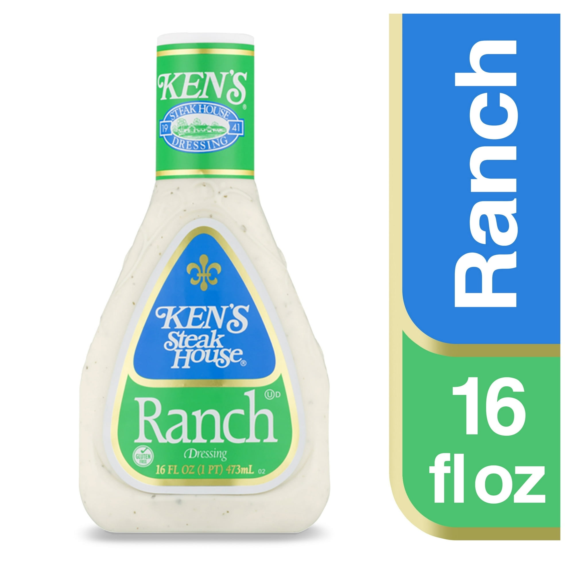 Ken's Steak House Ranch Salad Dressing 16 fl oz (Pack of 6)