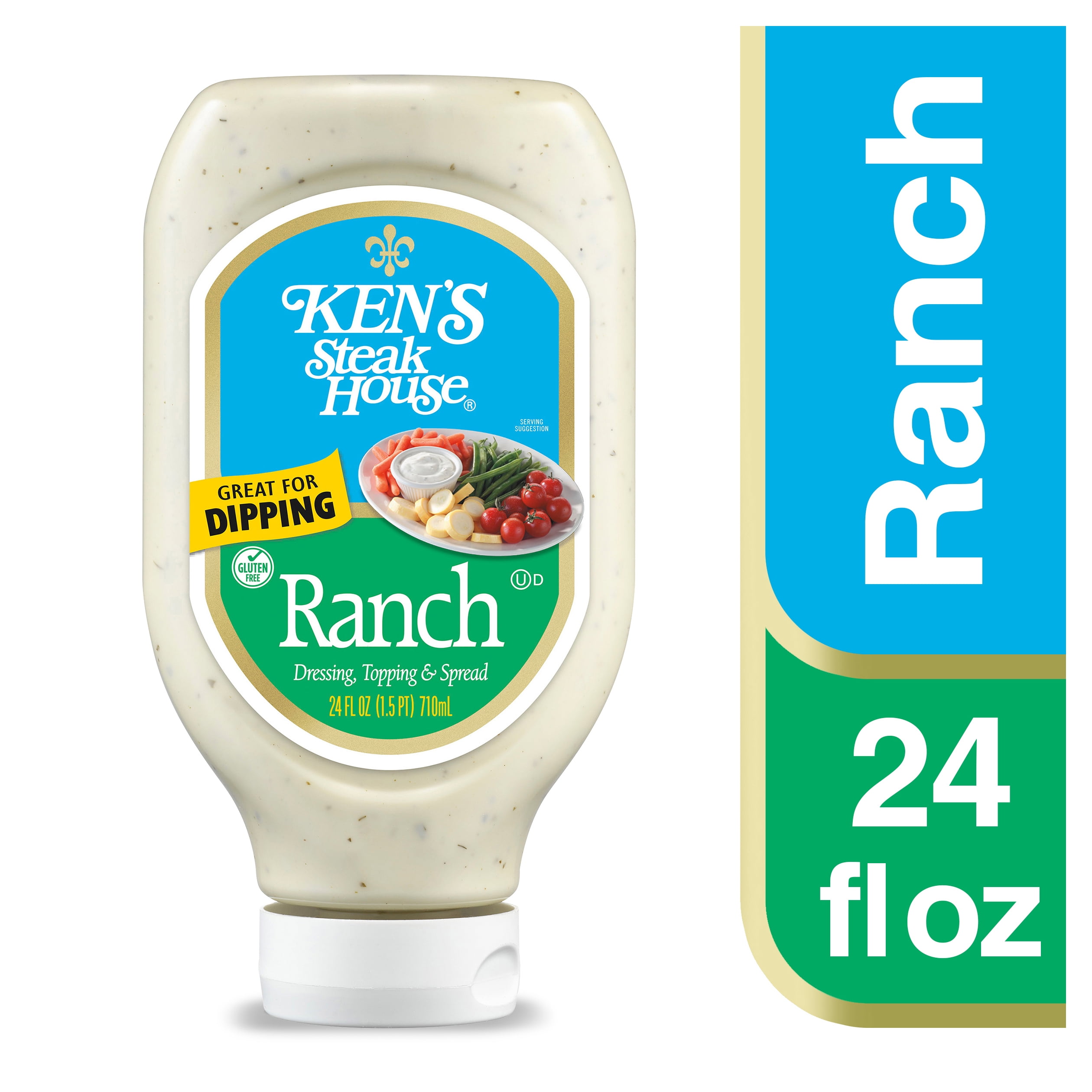 Ken's Steak House Ranch Salad Dressing, 24 fl. oz. - Walmart.com