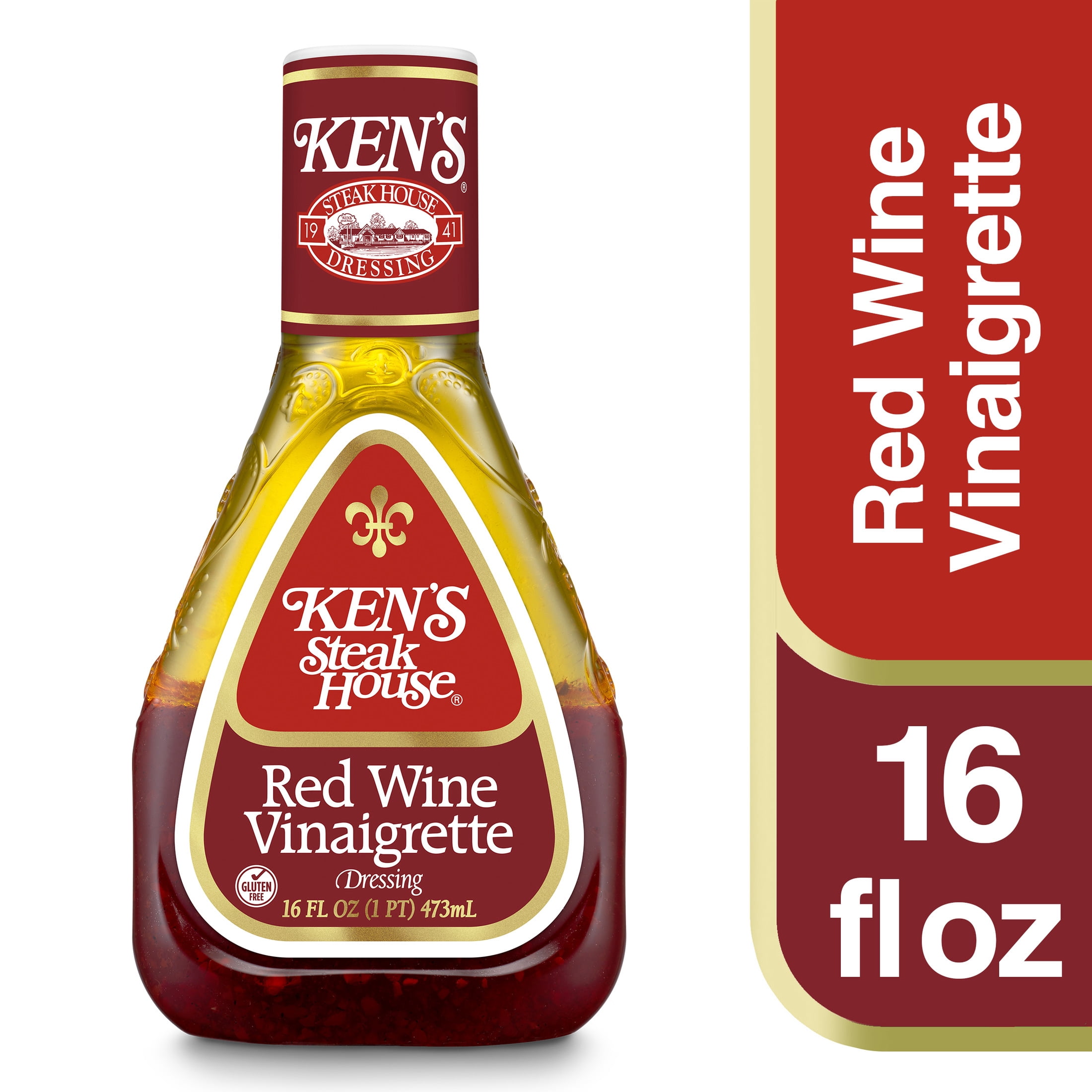 Ken's Steak House Red Wine Vinaigrette Dressing, 16 fl oz