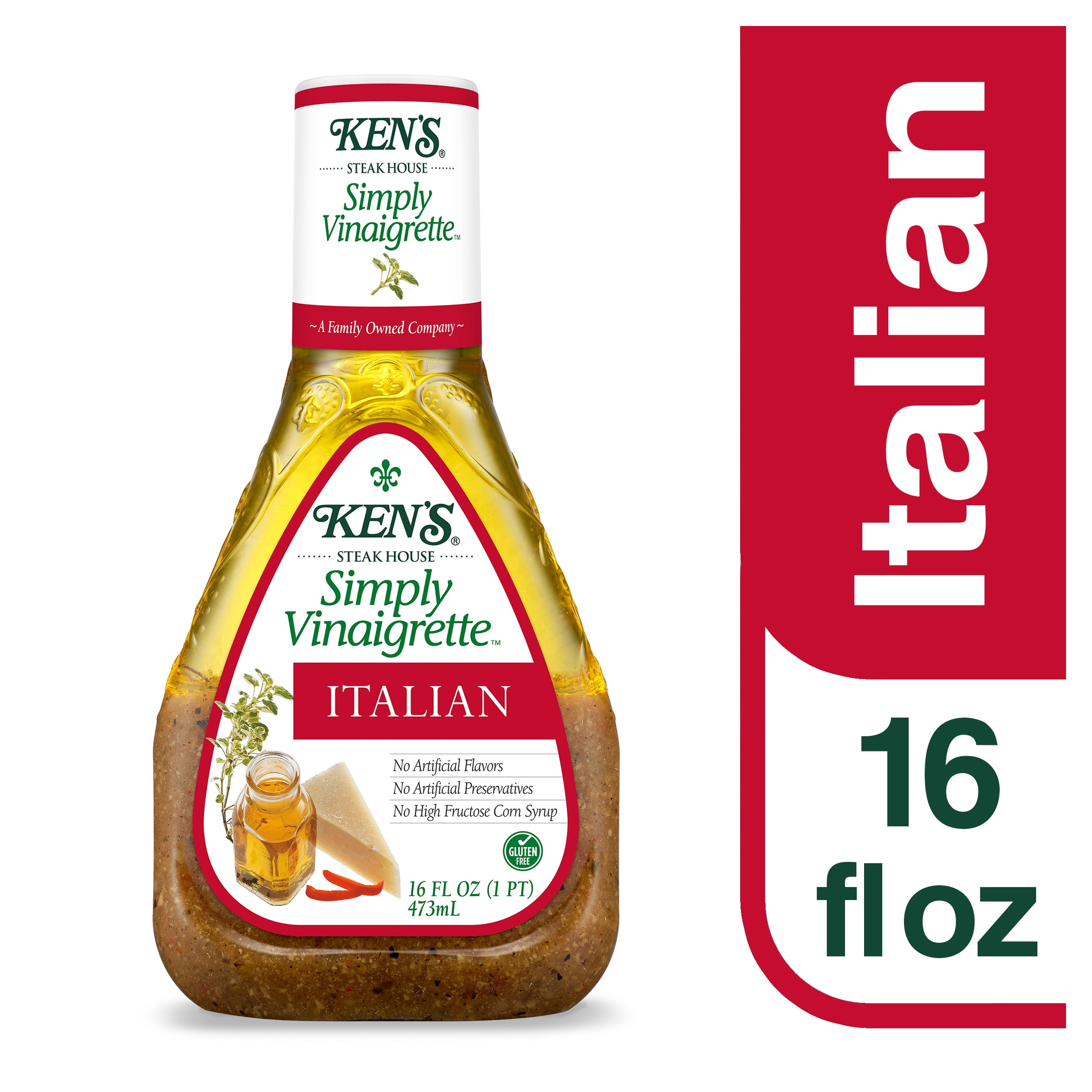 Ken's Steak House Simply Vinaigrette Italian Salad Dressing 16 fl oz